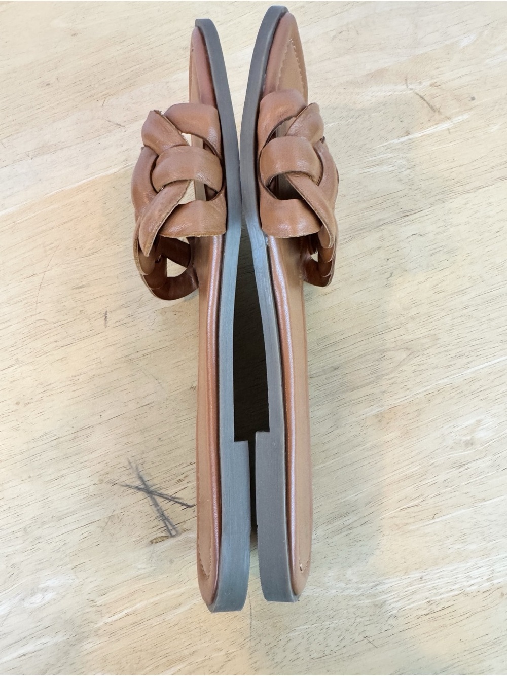 Kenneth Cole | Saddle Brown Slide Sandal, 8 - Picture 6 of 10